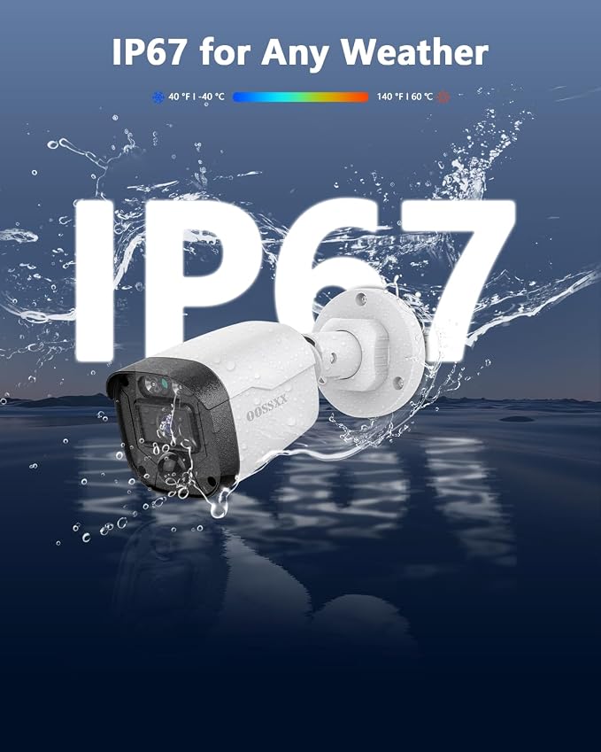 5MP Wired Security Camera System Outdoor, 8CH DVR - Image 7