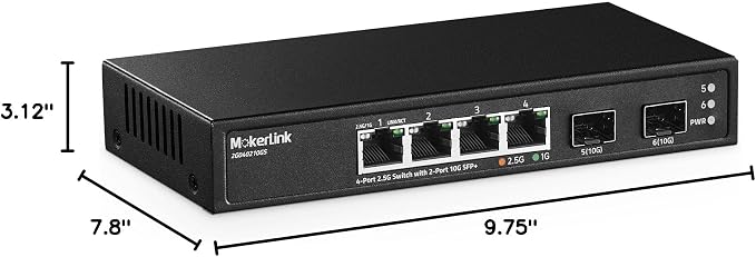 MokerLink 4 Port 2.5G Ethernet Switch - Image 8