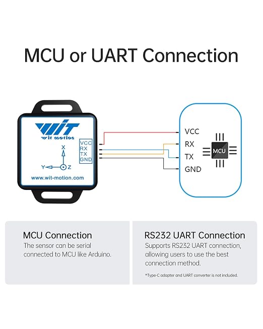 【WT901C-232 9-Axis Vibration Inclinometer】 High-Stability - Image 6