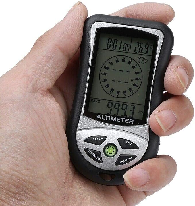 Multi Function Altimeter, 8 in 1 Digital Compass, Thermometer, Hiking Safety by Unknown