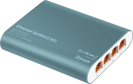 1 to 4 2.5Gbps Ethernet Splitter by ProfessionalNetworkSwitchManufacturer