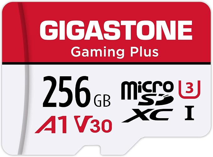 【for Switch 1 Only】 GIGASTONE 256GB Micro SD Card, Gaming Plus, Nintendo-Switch by Gigastone