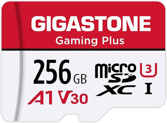 【for Switch 1 Only】 GIGASTONE 256GB Micro SD Card, Gaming Plus, Nintendo-Switch by Gigastone
