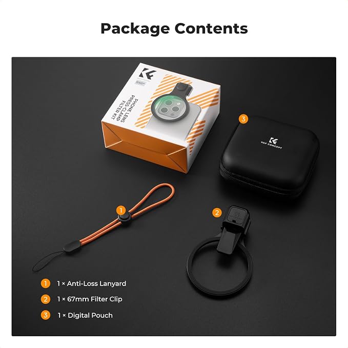 K&F CONCEPT 67mm Press-on Phone Lens Filter Adapter, Compatible - Image 6