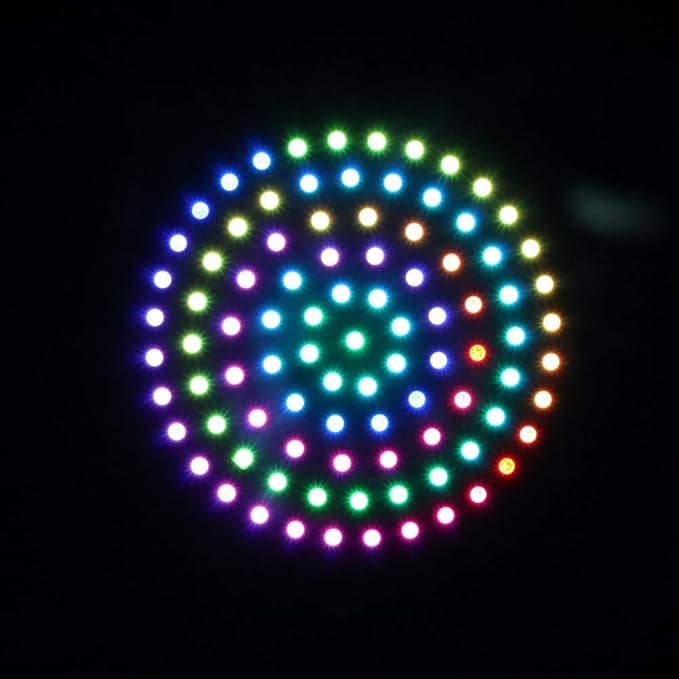 93 LEDs 6 Rings WS2812B 5050 RGB LED Ring Lamp Light Individually Addressable - Image 6