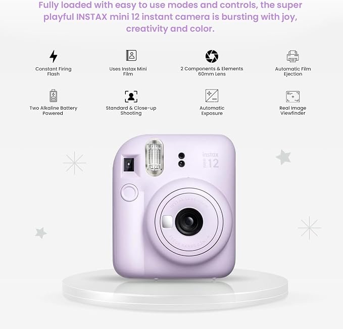 Fujifilm INSTAX MINI 12 Blue Bundle 2025) - Image 3