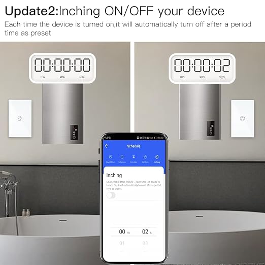 MOES Smart Water Heater Switch, 20A Water Heater Touch Switch Suitable - Image 6