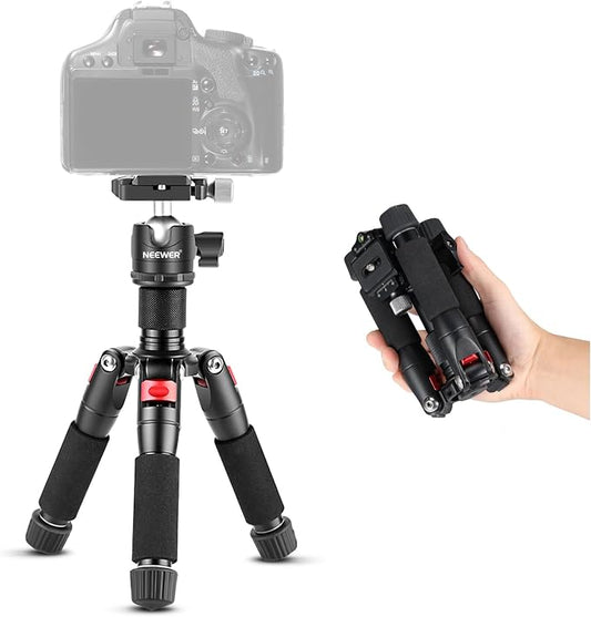 NEEWER Portable Travel Mini Tabletop Tripod, Aluminum Alloy 20''/ 50cm Desktop by Neewer