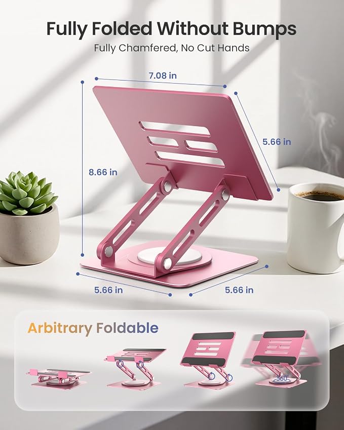 LOXP Metal Tablet Stand, 360 Rotating iPad Stand - Image 4