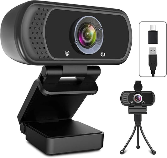 USB C Webcam for Switch 2 / PC: 1080P HD Web Cam by ToLuLu