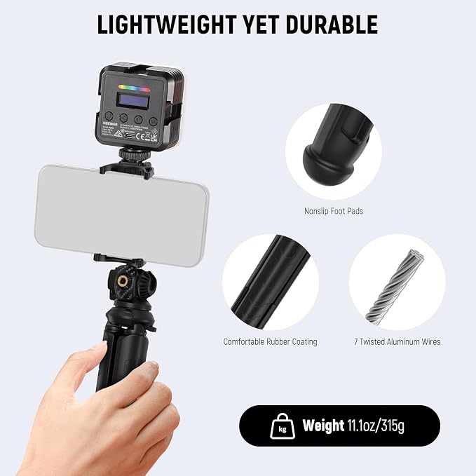 NEEWER Tripod for iPhone with Remote, Mini Flexible Phone Tripod Stand Vlog - Image 6