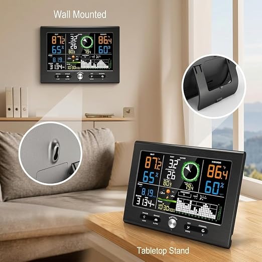 Urageuxy Wireless Weather Station Indoor Outdoor, Home Weather Stations - Image 9