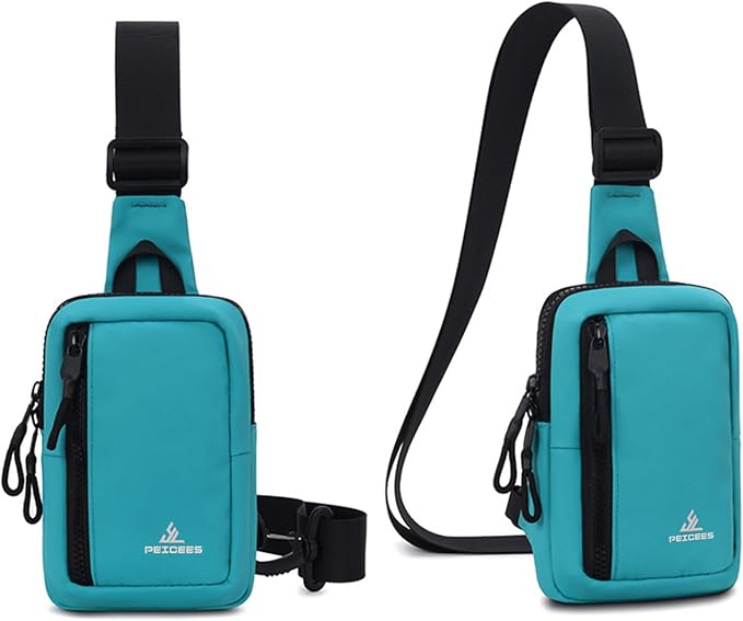 Peicees Small Crossbody Bag for Men Women Mini Sling Bag Travel Running Phone - Image 8