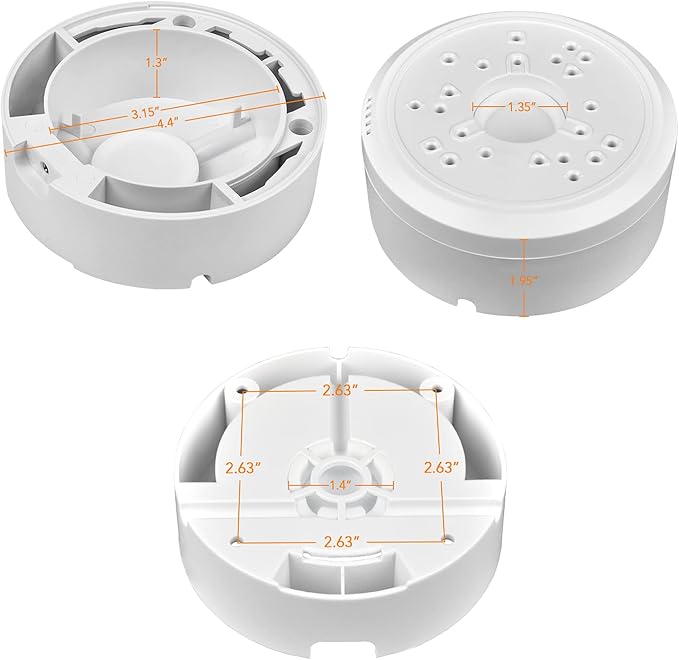 Universal Bullet Security Camera Junction Box Mount Bracket, Plastic Junction - Image 5