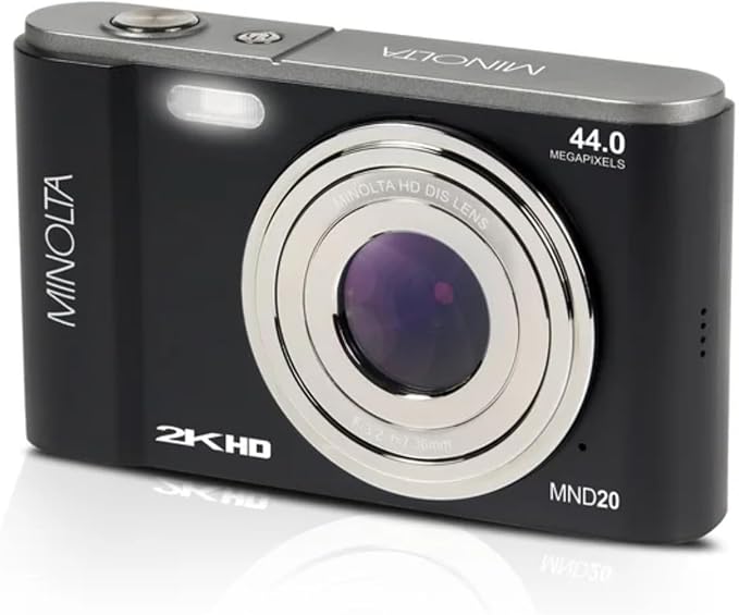 Minolta MND20 44MP Digital Camera – 2.7K Ultra HD Video, 16X Digital Zoom by Minolta