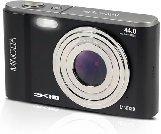 Minolta MND20 44MP Digital Camera – 2.7K Ultra HD Video, 16X Digital Zoom by Minolta
