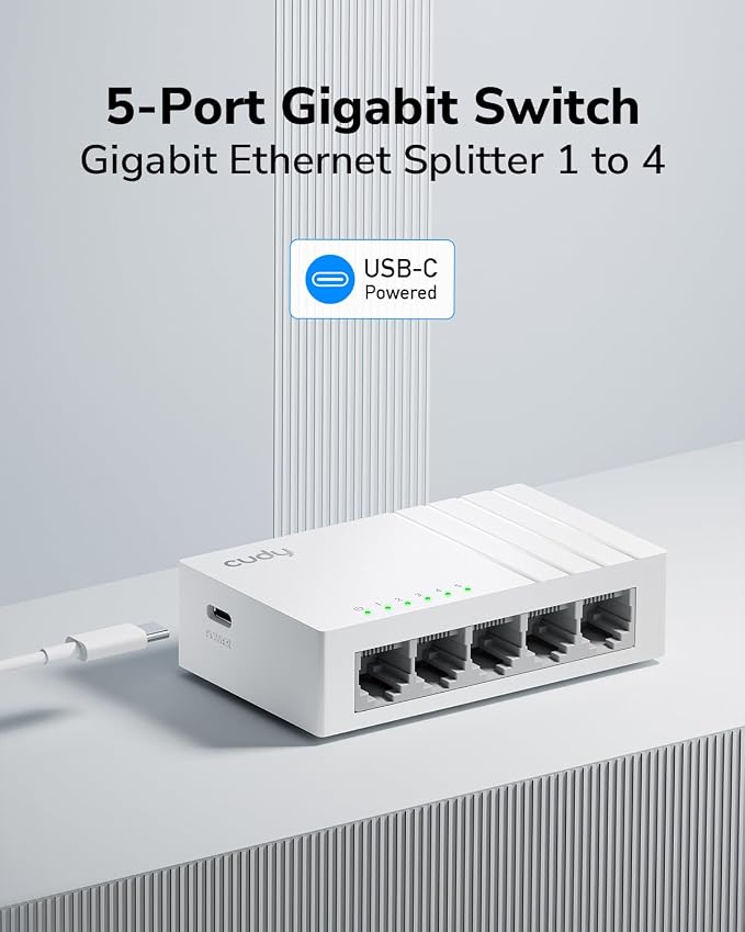Cudy GS105U 5 Port Gigabit Ethernet Switch - Image 2