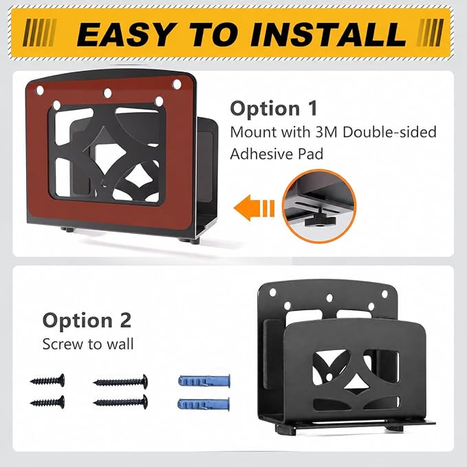 Adjustable Small Device Holder, Wall Mount or VESA Mount Streaming Media Player - Image 4