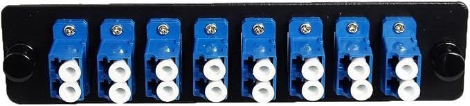 RiteAV LGX Footprint Fiber Optic Cable LC Adapter Patch Panel 8 Ports Loaded - Image 2