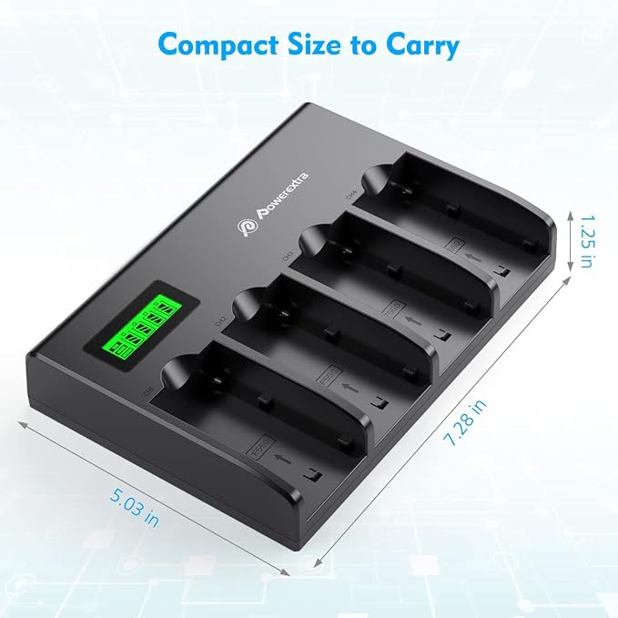 Powerextra 4-Channel Battery Charger - Image 3