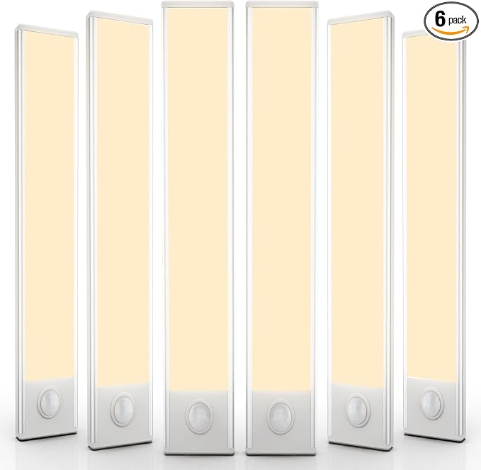 6 Pack Under Cabinet Lights Wireless, 68 LED Motion Sensor Light Indoor by AVEVA
