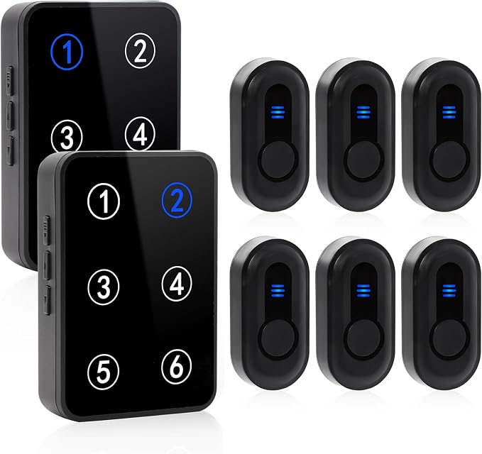 Wireless Caregiver Pager Call Button Nurse Call System 500Ft Range by SANJIEGuardSecurity