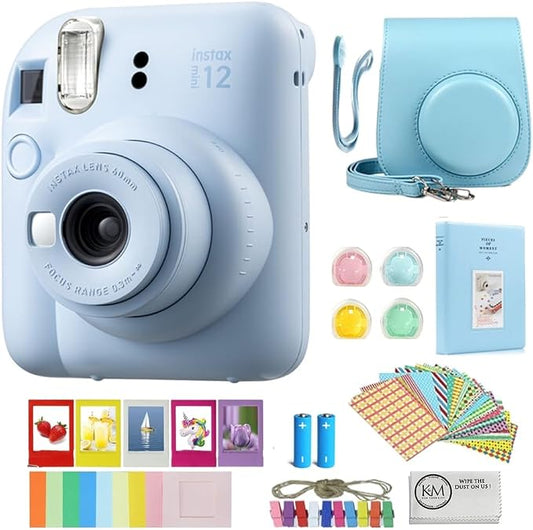 FUJIFILM INSTAX Mini 12 Instant Film Camera | Pastel Blue Bundled by FUJIFILM