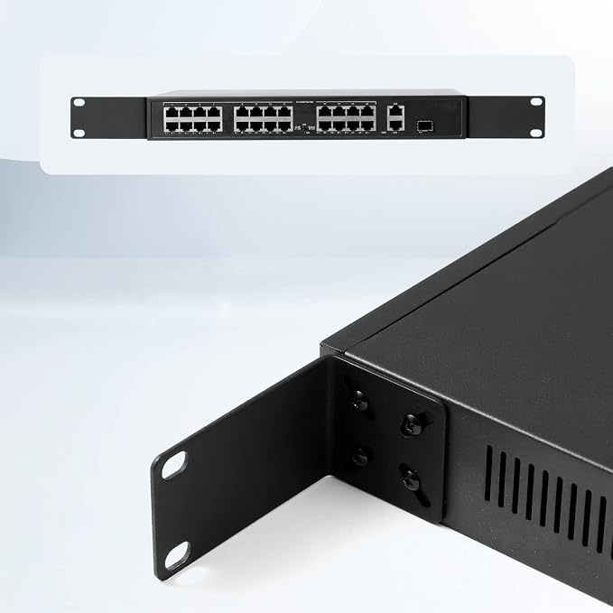 Rack Mount Kit for 12.6 inch Switches, Adjustable Rack Ears for Netgear - Image 6