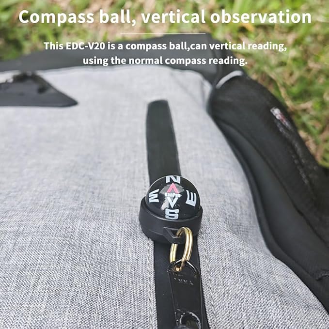 KanPas EDC Ball Compass for Hands-Free and Free Angle Reading - Image 3