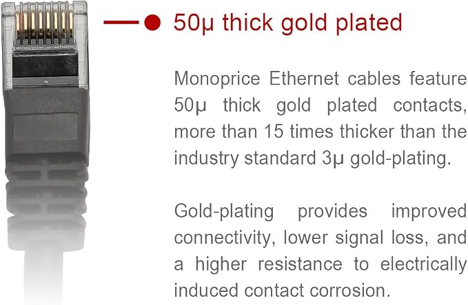Monoprice 5FT 24AWG Cat5e 350MHz UTP Ethernet Bare Copper Network Cable - Image 3