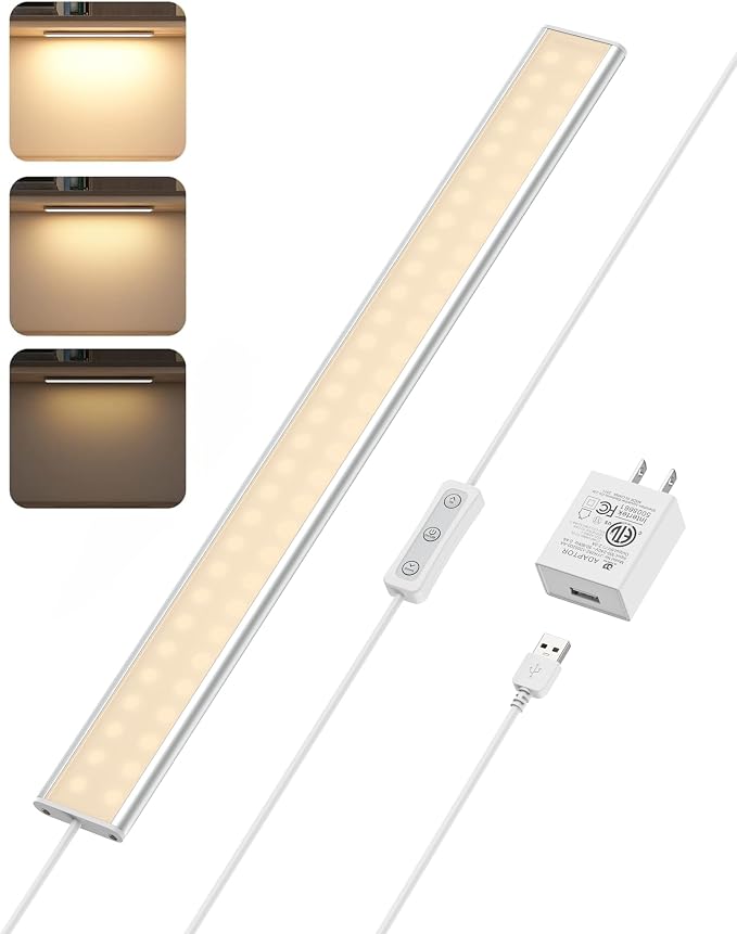 ASOKO Under Cabinet Lights, Upgrade 16inch LED Closet Light by ASOKO