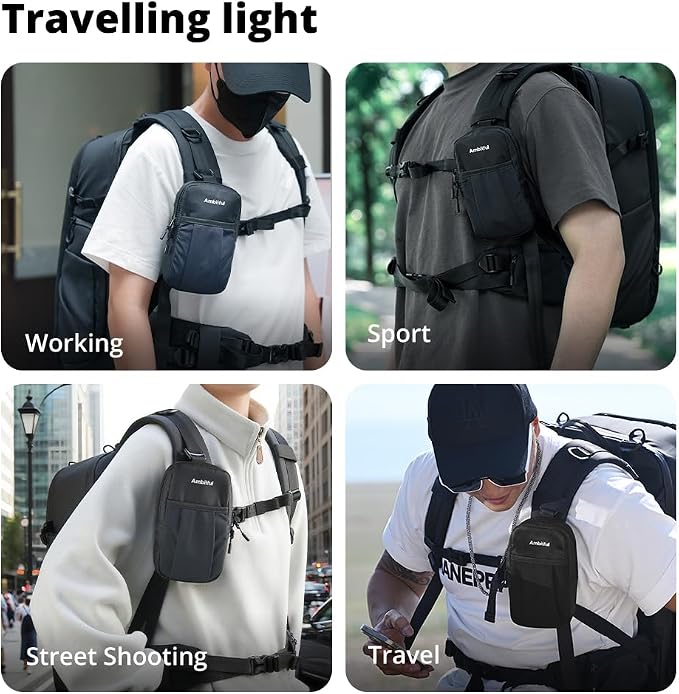AMBITFUL Compact Sports Camera Bag, Shoulder Strap Storage Case, 3.94 x 1.57 x - Image 9