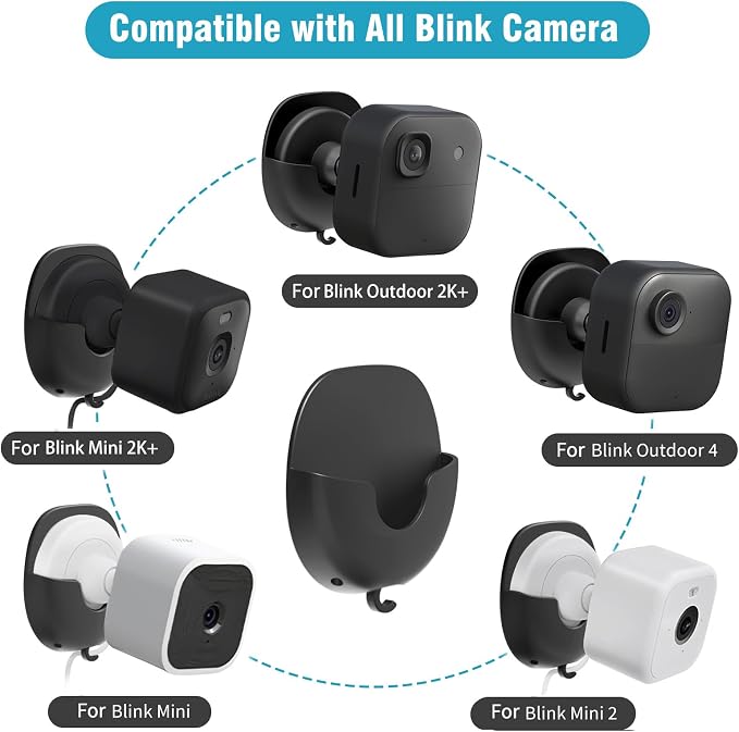 3 Pack Blink Camera No Drill No Screws Wall Mount Bracket - Image 2