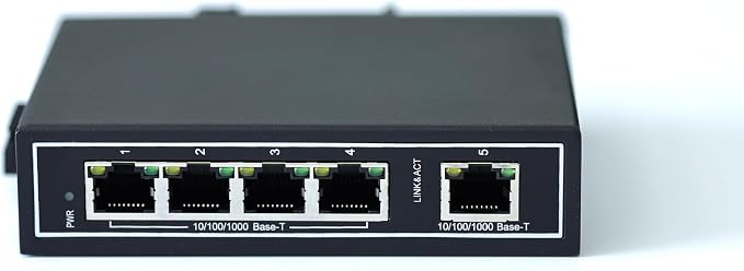 WDH-5GT-DC 10/100/1000Mbps Gigabit Unmanaged 5-Port Industrial Ethernet Switches - Image 5
