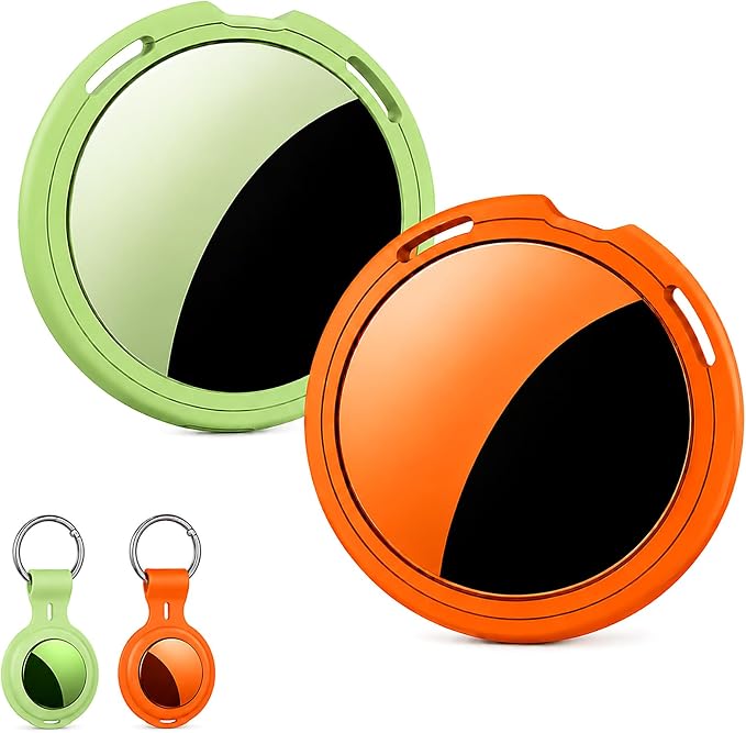 2 Pack Tracker Tags Pair with Apple Find My Bluetooth Air Smart Tags Key Finder by CYBERDOT