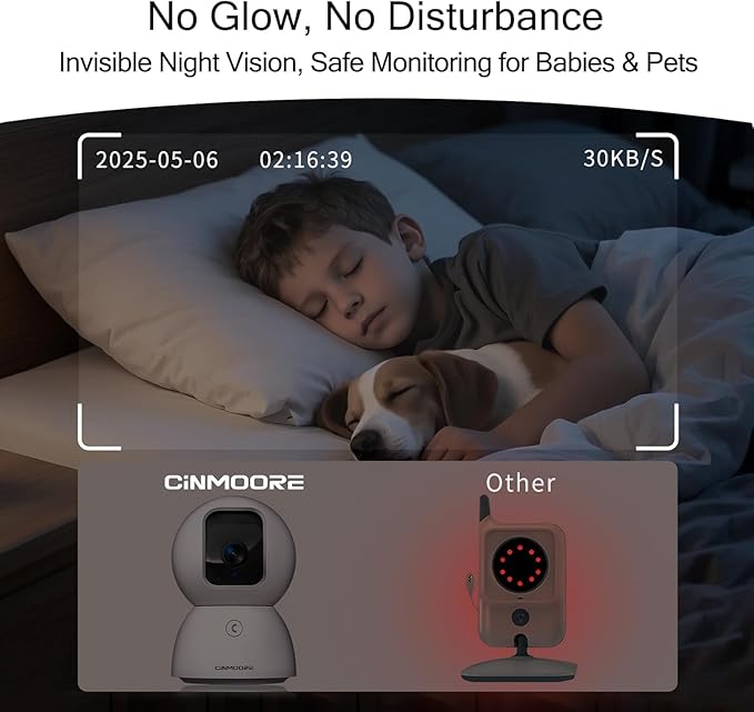 3K 5G Wi-Fi Security Camera Indoor, Backup Battery - Image 6
