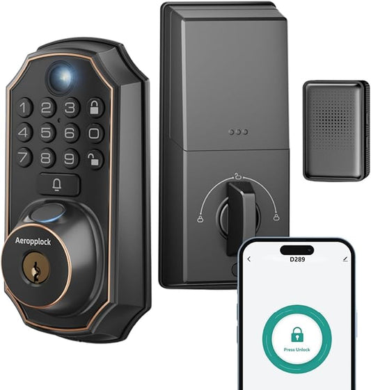 Fingerprint Door Lock Keyless Entry Door Lock Keypad Deadbolt Lock by Unknown