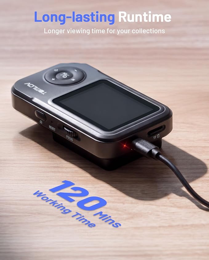 TOMLOV P50 Digital Microscope Handheld: Adjustable Focus Coin Microscope - Image 8