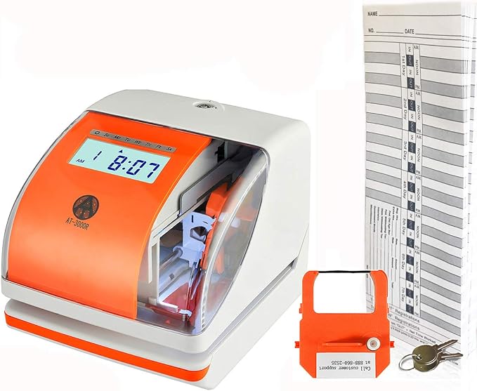 AT-3000R Allied Time USA Digital Time Clock and Date Stamp | Perfect - Image 2