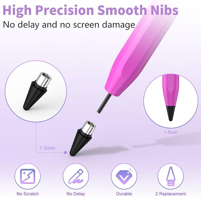 Stylus Pen for iOS&Android Touch Screens, Active Pencil for Samsung, Smart - Image 8