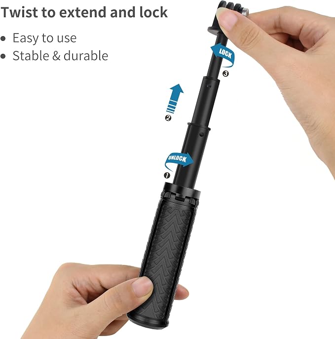 Mini Selfie Stick Tripod for GoPro Hero 13 12 11 10 9 8 Max, Portable Action - Image 2