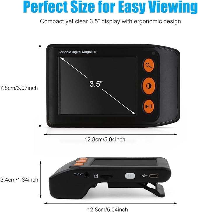 3.5" Portable Digital Magnifier, 2X-25X Zoom - Image 6