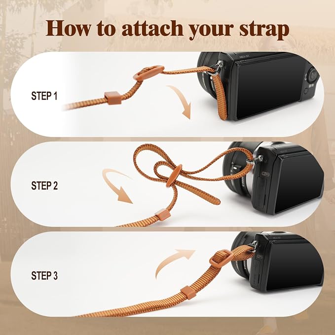 1.8”Wide Camera Strap, Fashionable PU Leather Camera Strap - Image 8