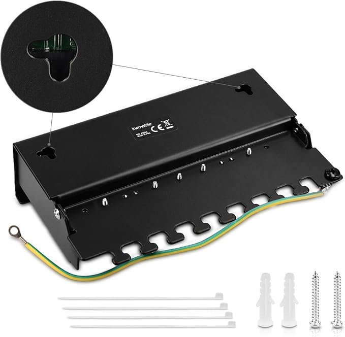 kwmobile 8 Port Patch Panel - Image 3