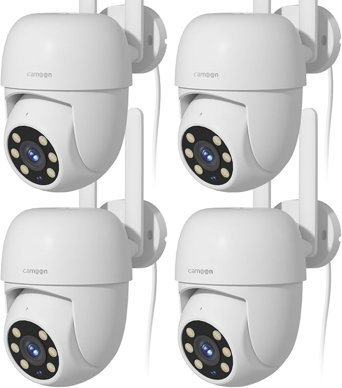 WiFi Security Camera Outdoor Wired, 2.4/5GHz Wi-Fi Camera by Camoon