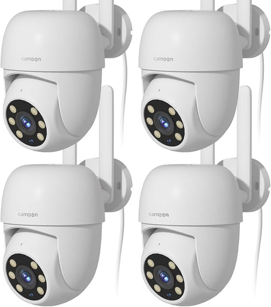 WiFi Security Camera Outdoor Wired, 2.4/5GHz Wi-Fi Camera by Camoon