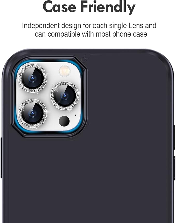 for iPhone 14 Pro/14 Pro Max Camera Lens Protector Bling, 9H Hardness - Image 6