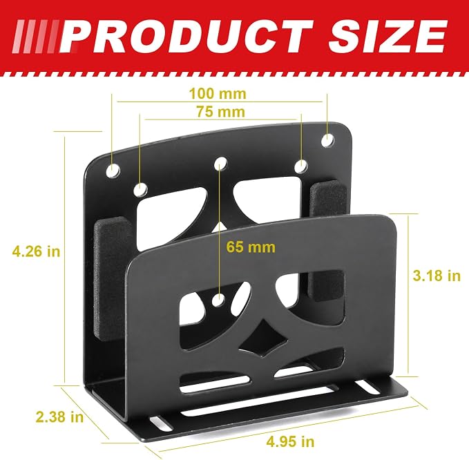 Yuleimy Adjustable Small Device Wall Mount, VESA Mount Behind TV Bracket - Image 2