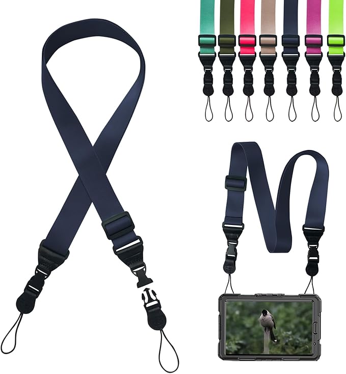 Adjustable Shoulder Strap:Comfortable iPad Strap Nylon Neck Lanyard by Gowjaw