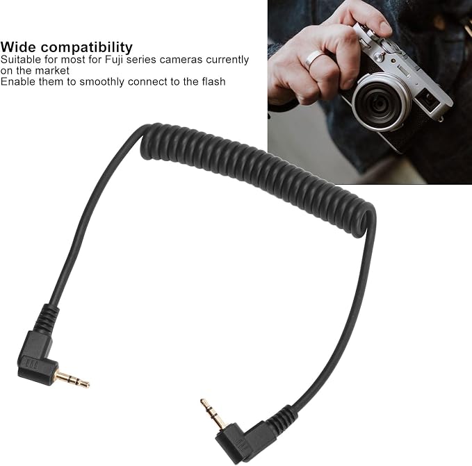 2.5mm F2 Remote Control Shutter Release Cable Cord, Flash Sync Cable 2.5mm Male - Image 3